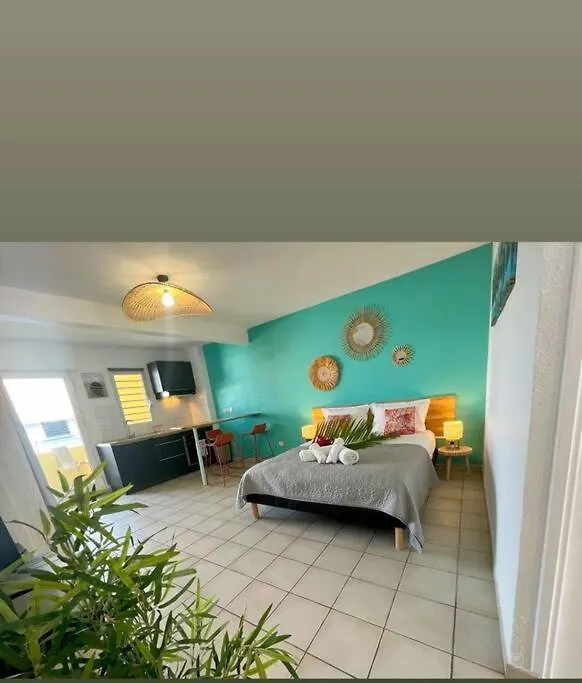 アパート Appartement Les Pieds Dans L'Eau サンタンヌ グアドループ